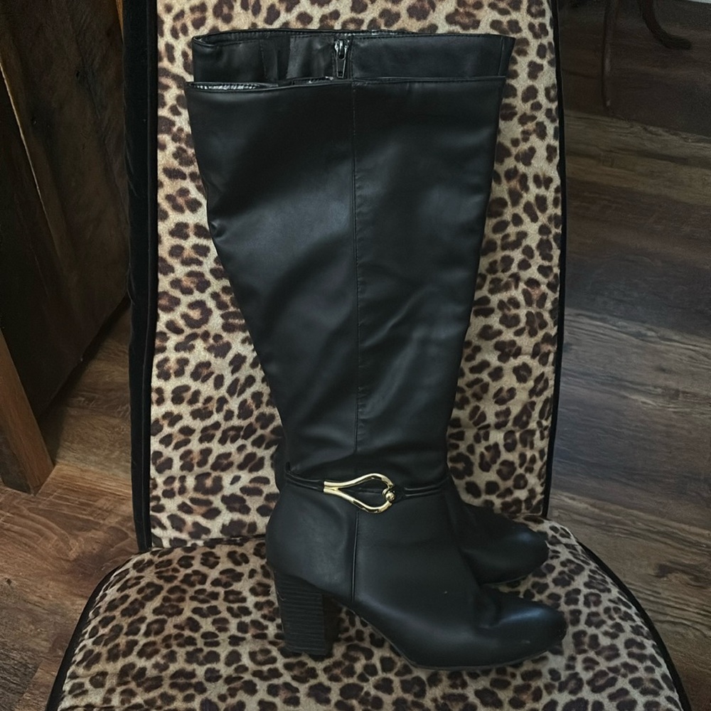Dexflex Comfort Weaver Black Heeled Boot